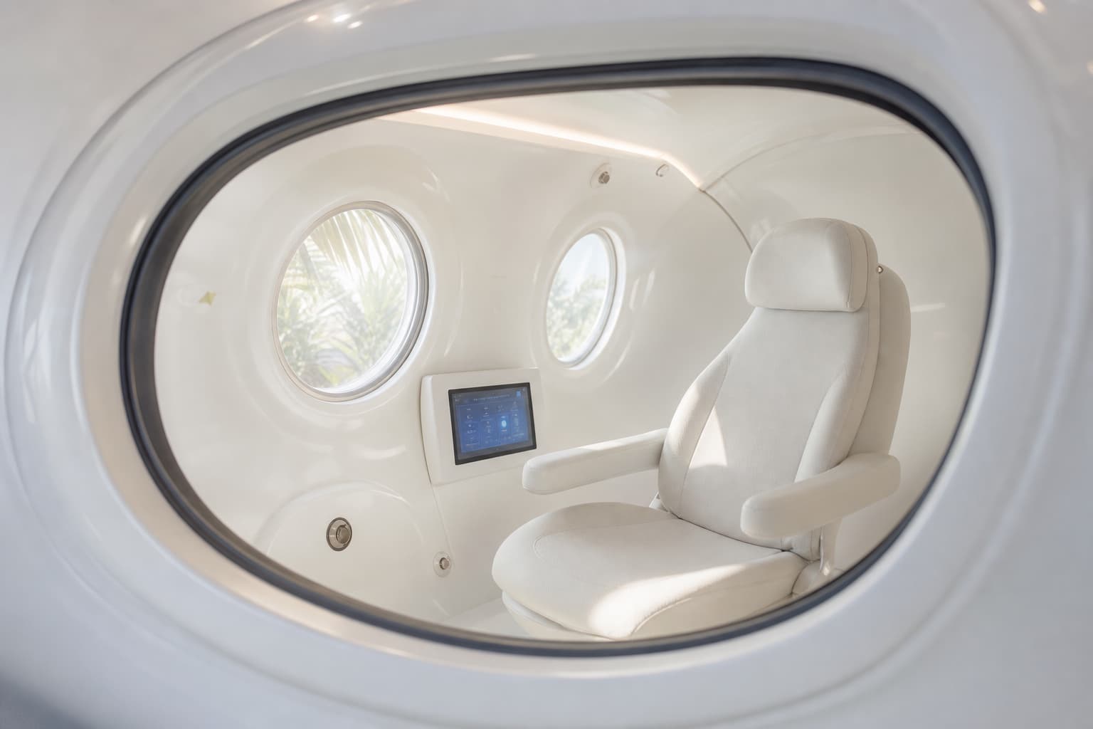 1.5 ATA Egg HBOT Kammer (Smart Touch) — Innenraum