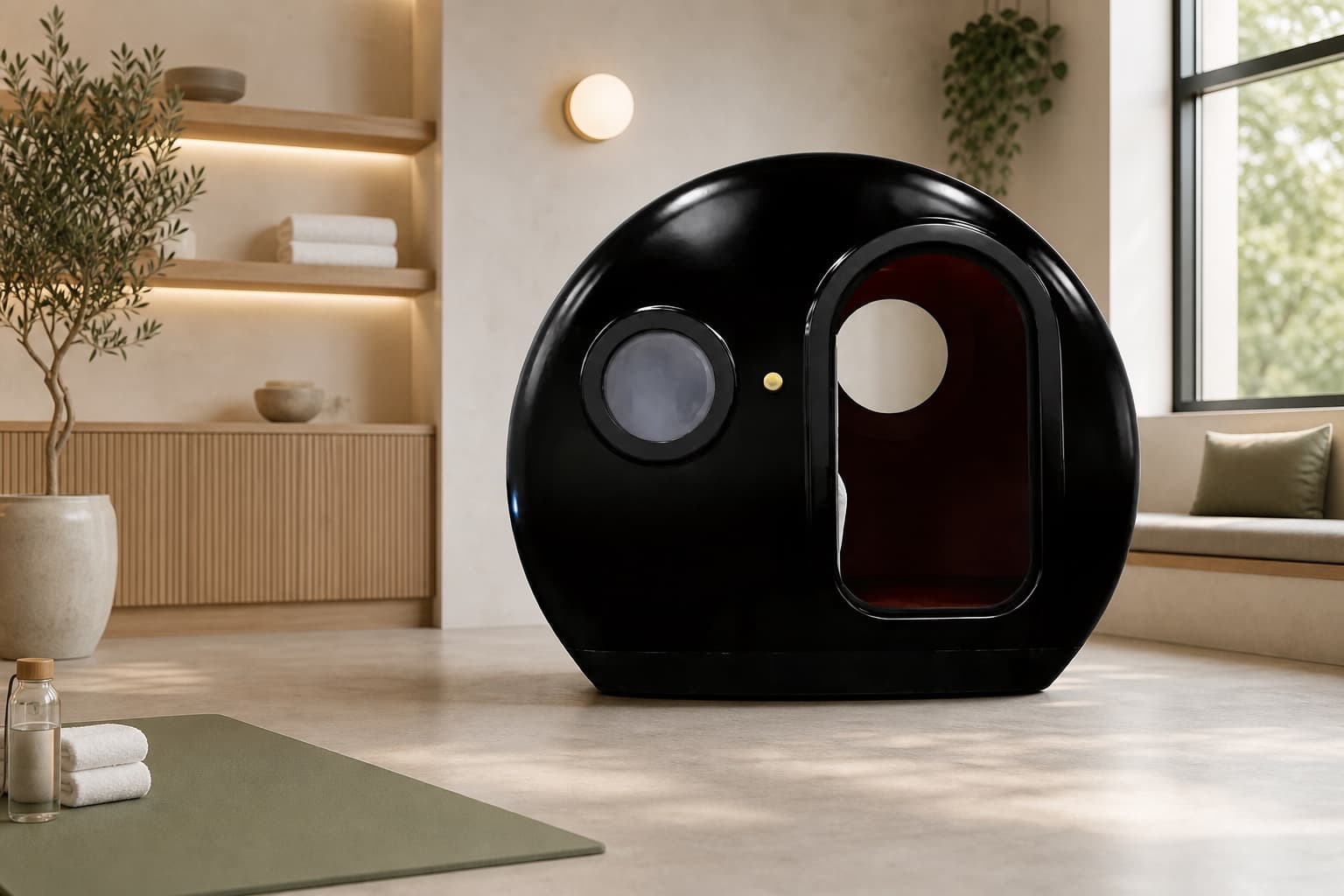 ProReset Helios 1-Person Lounge — Sitzkapsel von Kraftathlet, Import CN, Außenansicht